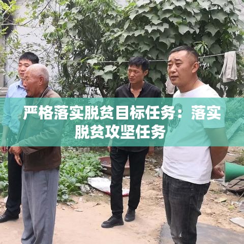 嚴格落實脫貧目標任務：落實脫貧攻堅任務 