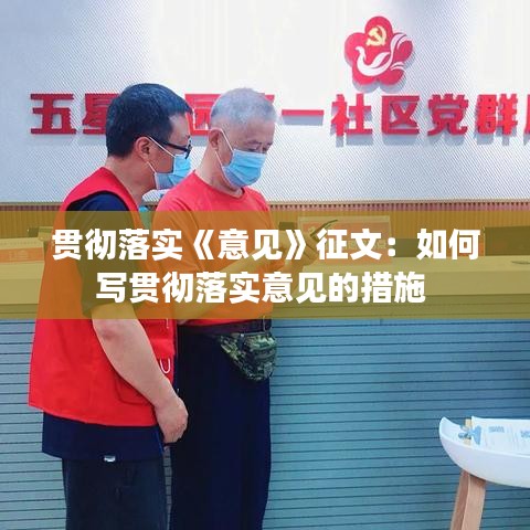 貫徹落實(shí)《意見(jiàn)》征文：如何寫(xiě)貫徹落實(shí)意見(jiàn)的措施 