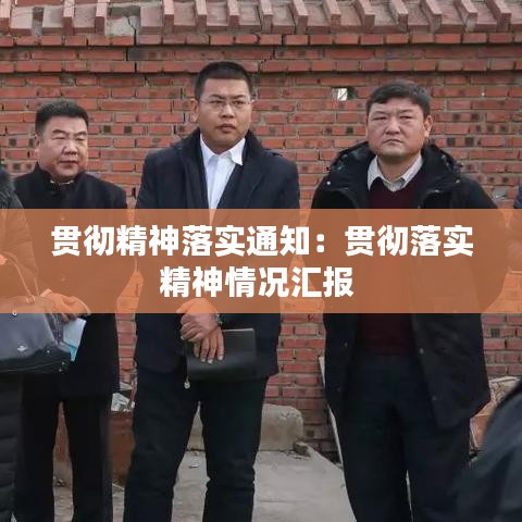 貫徹精神落實通知：貫徹落實精神情況匯報 