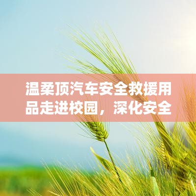 溫柔頂汽車安全救援用品深化校園安全教育，守護(hù)學(xué)子安全之路