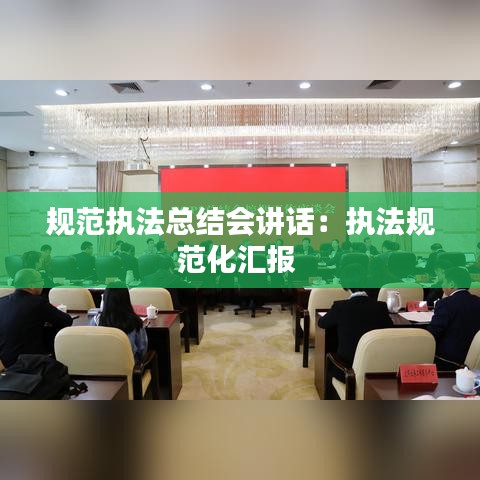 規(guī)范執(zhí)法總結(jié)會(huì)講話(huà)：執(zhí)法規(guī)范化匯報(bào) 