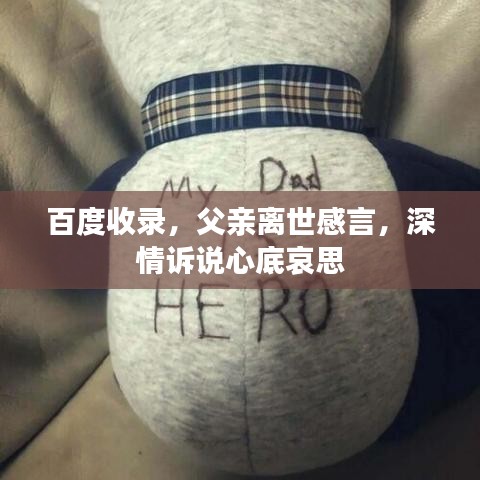 百度收錄，父親離世感言，深情訴說心底哀思