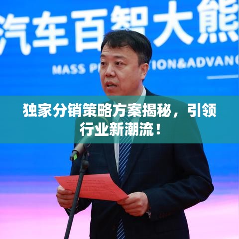 獨(dú)家分銷(xiāo)策略方案揭秘，引領(lǐng)行業(yè)新潮流！