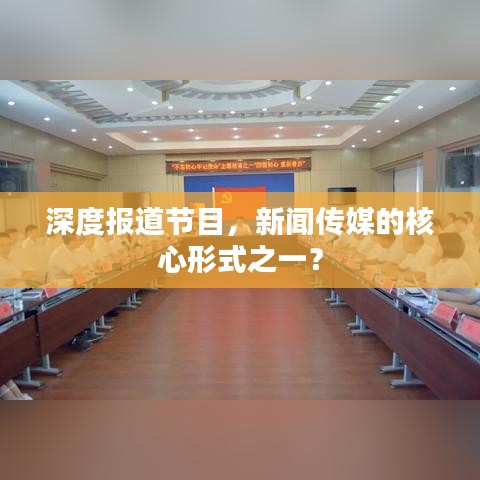 深度報(bào)道節(jié)目，新聞傳媒的核心形式之一？