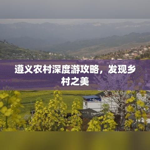 遵義農(nóng)村深度游攻略，發(fā)現(xiàn)鄉(xiāng)村之美