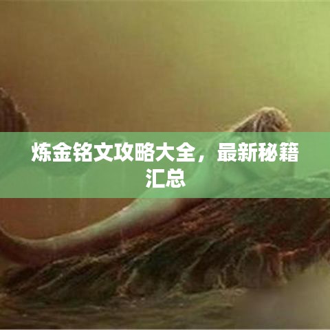 煉金銘文攻略大全，最新秘籍匯總