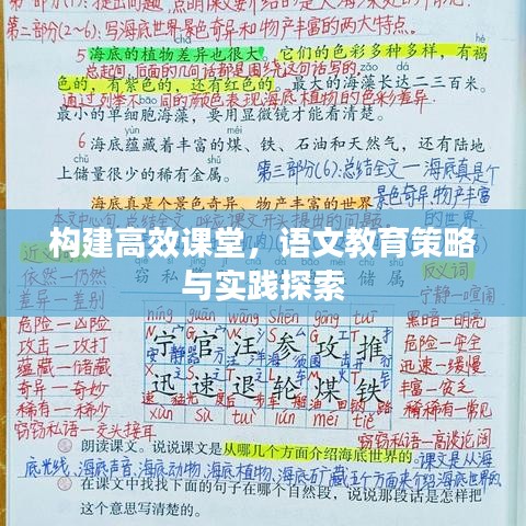 構(gòu)建高效課堂，語(yǔ)文教育策略與實(shí)踐探索