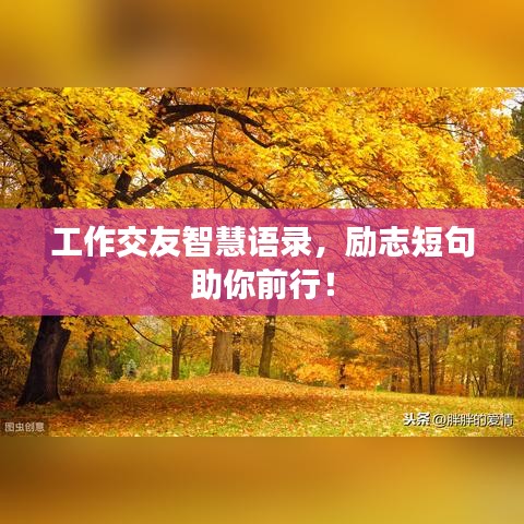 工作交友智慧語錄，勵志短句助你前行！