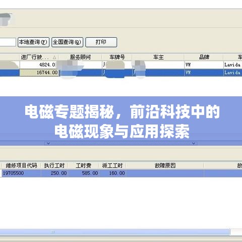電磁專題揭秘，前沿科技中的電磁現(xiàn)象與應用探索